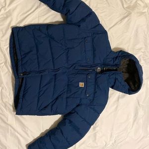 Mens Carhartt Rain Defender blue puffer